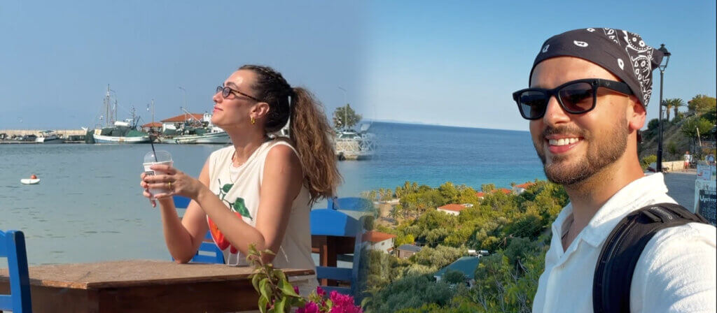 Ibn Hattuta and Dolly Dib Visit Kallisto Sea Hills in Halkidiki